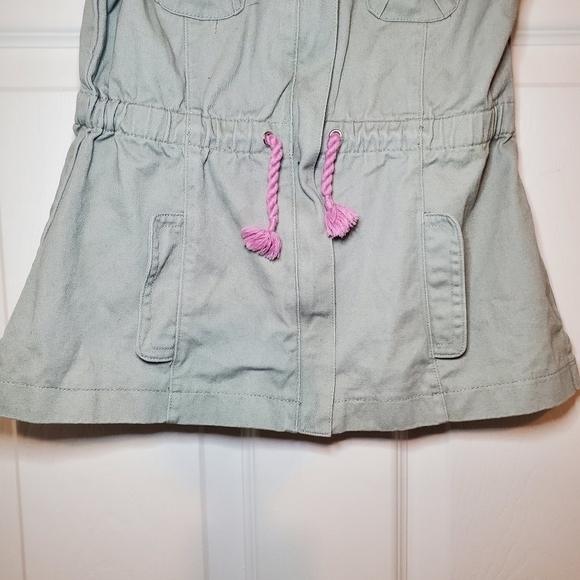 Aspen Kids Zip Up Khaki Green Utility Vest Sz 5 - Picture 5 of 7